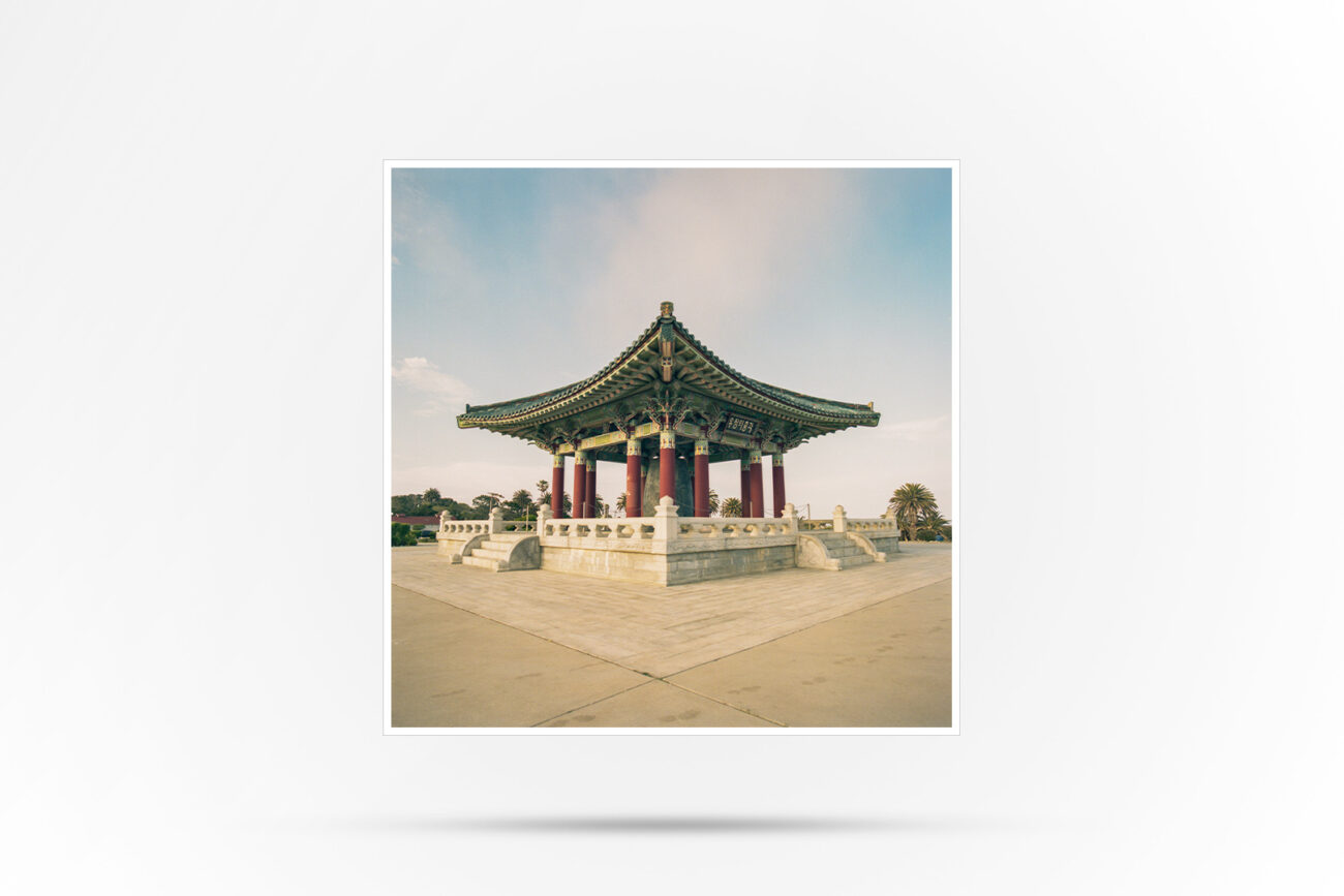 Color phot of the Friendship Bell in Long Beach